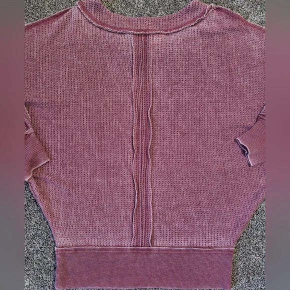 American Rag Pink Stretch Distressed Raw Edge Seams Size Small - Picture 8 of 15